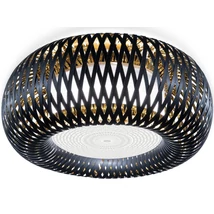 Slamp KALATOS mennyezet lámpa Lentiflex fém, tehnopolimer fekete, arany, E27 - KLTCM00BGD00000000EU