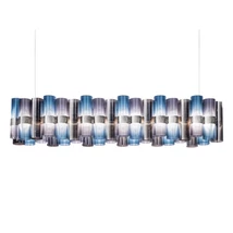 Slamp LA LOLLO függeszték fém, Cristalflex, Lentiflex, Pewterflex többszínű, LED, 2700K, 110W, 12420lm - LALS3XLGRD01T00NMTEU