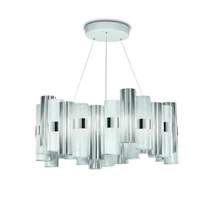 Slamp LA LOLLO függeszték fém, Opalflex, Lentiflex, Steelflex fehér, áttetsző, LED, 2700K, 80W, 9000lm - LALSL00WHT01T00NMTEU