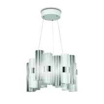 Slamp LA LOLLO függeszték fém, Opalflex, Lentiflex, Steelflex fehér, áttetsző, LED, 2700K, 40W, 4600lm - LALSM00WHT01T00NMTEU