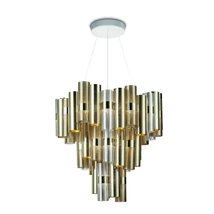 Slamp LA LOLLO függeszték fém, Lentiflex, Goldflex arany, LED, 2700K, 130W, 15000lm - LALSXL0GLD01T00NMTEU