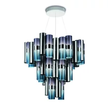 Slamp LA LOLLO függeszték fém, Cristalflex, Lentiflex, Pewterflex többszínű, LED, 2700K, 130W, 15000lm - LALSXL0GRD01T00NMTEU