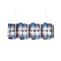 Slamp LA LOLLO függeszték fém, Cristalflex, Lentiflex, Pewterflex többszínű, LED, 2700K, 70W, 7820lm - LALSXXLGRD01T00NMTEU