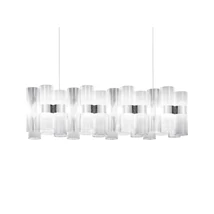 Slamp LA LOLLO függeszték fém, Opalflex, Lentiflex, Steelflex fehér, áttetsző, LED, 2700K, 70W, 7820lm - LALSXXLWHT01T00NMTEU