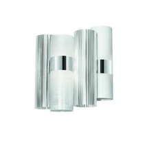 Slamp LA LOLLO fali lámpa fém, Opalflex, Lentiflex, Steelflex fehér, áttetsző, E14 - LALWM00WHT00000NMTEU