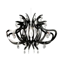 Slamp LILLIBET függeszték fém, Opalflex fekete, E27 - LILSM00BLK01T00000EU