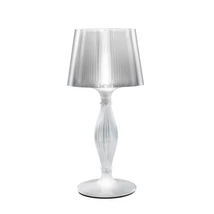 Slamp LIZA asztali lámpa fém, tehnopolimer, Lentiflex áttetsző, E27 - LIZTM00PRS000RE000EU