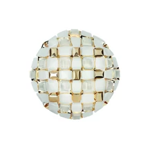 Slamp MIDA mennyezet lámpa fém, Lentiflex, Opalflex, Goldflex fehér, arany, E27 - MIDCL00GLD00000NMTEU