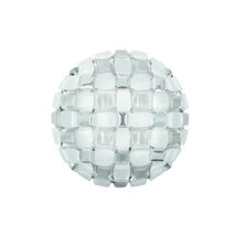 Slamp MIDA mennyezet lámpa fém, Lentiflex, Opalflex, Steelflex fehér, ezüst, E27 - MIDCL00SLV00000NMTEU