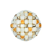 Slamp MIDA mennyezet lámpa fém, Lentiflex, Opalflex, Goldflex borostyán, E27 - MIDCL00YLW00000NMTEU