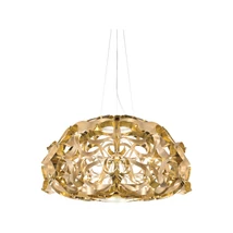 Slamp QUANTICA függeszték fém, Opalflex arany, E27 - QUASXL0GLD01T00000EU
