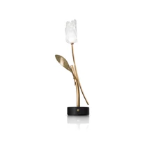 Slamp TULIP asztali lámpa fém, Lentiflex fekete, áttetsző, LED, 3000K, 1,3W, 150lm - TULT000PRS000BDBLBEU