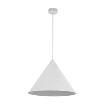 TK Lighting CONO függeszték fém, fehér, E27 - TK-10010