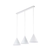 TK Lighting CONO függeszték fém, fehér, E27 - TK-10011