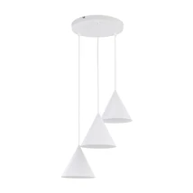 TK Lighting CONO függeszték fém, fehér, E27 - TK-10012