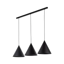 TK Lighting CONO függeszték fém, fekete, E27 - TK-10060
