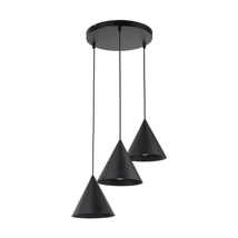 TK Lighting CONO függeszték fém, fekete, E27 - TK-10067