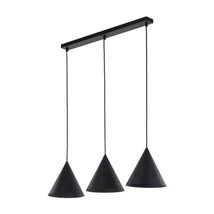 TK Lighting CONO függeszték fém, fekete, E27 - TK-10068