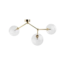 TK Lighting FAIRY mennyezet lámpa fém, üveg, arany, áttetsző, G9 - TK-10069