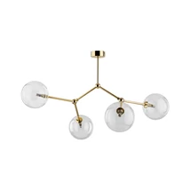 TK Lighting FAIRY mennyezet lámpa fém, üveg, arany, áttetsző, G9 - TK-10070