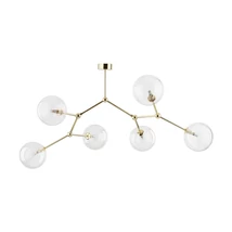 TK Lighting FAIRY mennyezet lámpa fém, üveg, arany, áttetsző, G9 - TK-10071