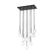 TK Lighting MARTIN függeszték fém, üveg, fekete, fehér, G9 - TK-10079