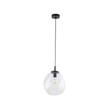 TK Lighting SOL függeszték fém, üveg, fekete, áttetsző, E27 - TK-10082