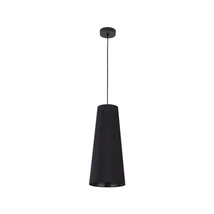 TK Lighting ZING függeszték fém, szövet, fekete, E27  - TK-10085