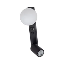 TK Lighting VOX fali lámpa fém, üveg, fekete, fehér, GU10+G9 - TK-10152