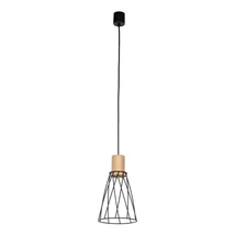 TK Lighting MODESTO függeszték fém, fa, fekete, barna, GU10 - TK-10155