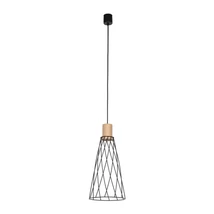 TK Lighting MODESTO függeszték fém, fa, fekete, barna, GU10 - TK-10157