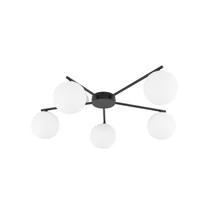 TK Lighting ELTON mennyezet lámpa fém, üveg, fekete, fehér, G9 - TK-10262