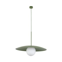 TK Lighting SLATE függeszték fém , üveg, zöld, fehér, E27 - TK-10909