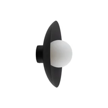 TK Lighting SLATE fali lámpa fém, üveg, fekete, G9 - TK-10934