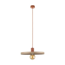 TK Lighting SILA függeszték fém, bézs, téglaszín, E27 - TK-10955