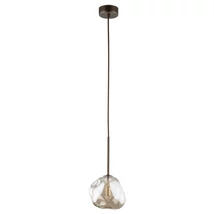 TK Lighting LAVA függeszték fém, üveg, barna, borostyán, G9 - TK-11025