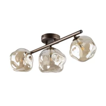 TK Lighting LAVA mennyezet lámpa fém, üveg, barna, borostyán, G9 - TK-11035