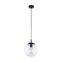 TK Lighting ESME függeszték fém, üveg, fekete, áttetsző, E27 - TK-3266
