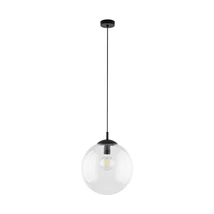 TK Lighting ESME függeszték fém, üveg, fekete, áttetsző, E27 - TK-3268