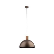 TK Lighting OSLO függeszték fém, fa, barna, E27 - TK-4508