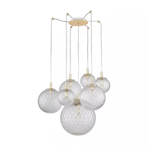 TK Lighting CADIX függeszték fém, üveg, arany, áttetsző, G9 - TK-4608