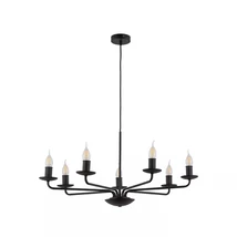 TK Lighting LIMAL csillár fém, fekete, E14 - TK-4613