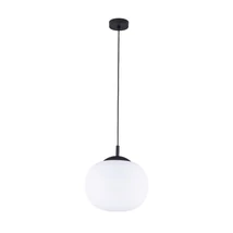 TK Lighting VIBE függeszték fém, üveg, fekete, fehér, E27 - TK-4804