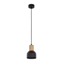 TK Lighting CAIRO függeszték fém, fa, fekete, barna, E27 - TK-4894