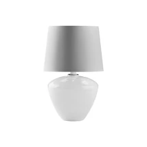 TK Lighting FIORD asztali lámpa üveg, szövet, áttetsző, fehér, E27 - TK-5248