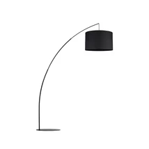 TK Lighting MOBY állólámpa fém, szövet, fekete, E27 - TK-5485