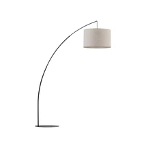 TK Lighting MOBY állólámpa fém, szövet, fekete, bézs, E27 - TK-5486