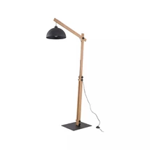 TK Lighting OSLO állólámpa fém, fa, fekete, E27 - TK-5582
