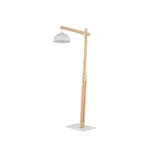 TK Lighting OSLO állólámpa fém, fa, fehér, E27 - TK-5592