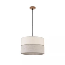 TK Lighting ECO függeszték fa, szövet, bézs, E27 - TK-5772